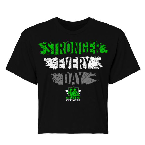 STRONGER EVERY DAY - WOMEN'S CROP T-SHIRT - $B2PJD3$ Thumbnail
